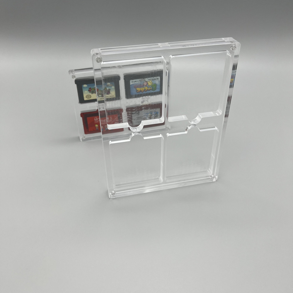 Game Boy Cartridge Holder - High transparency Acrylic Magnetic suction cover