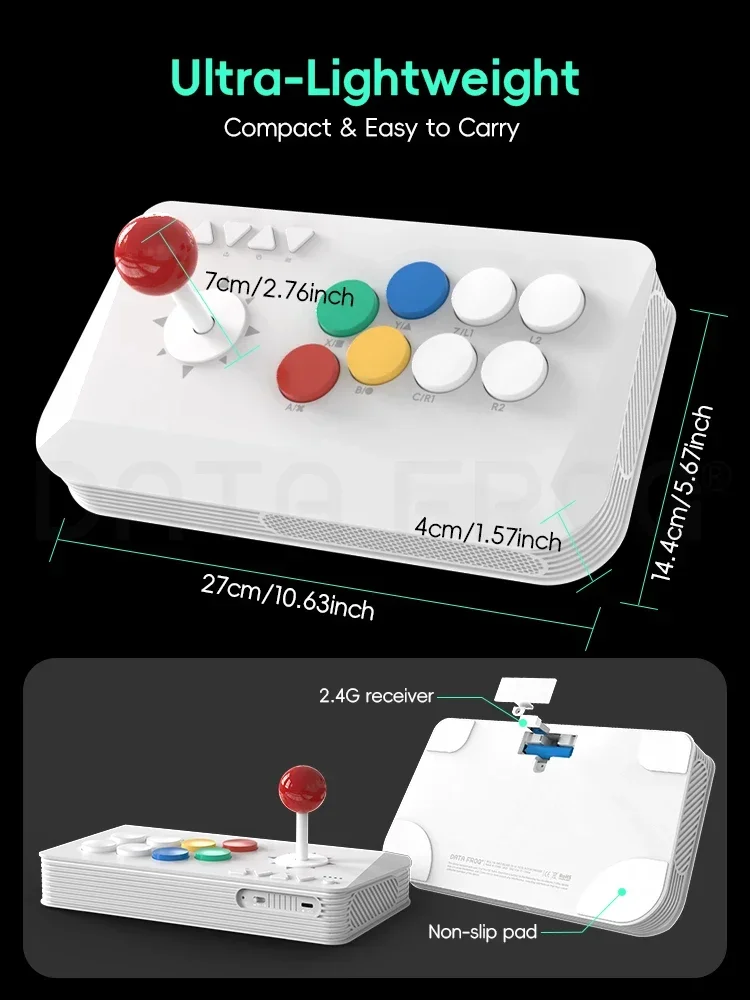DATA FROG 2.4G Wireless Ergono - đánh giá và giá Arcade Stick Joystick