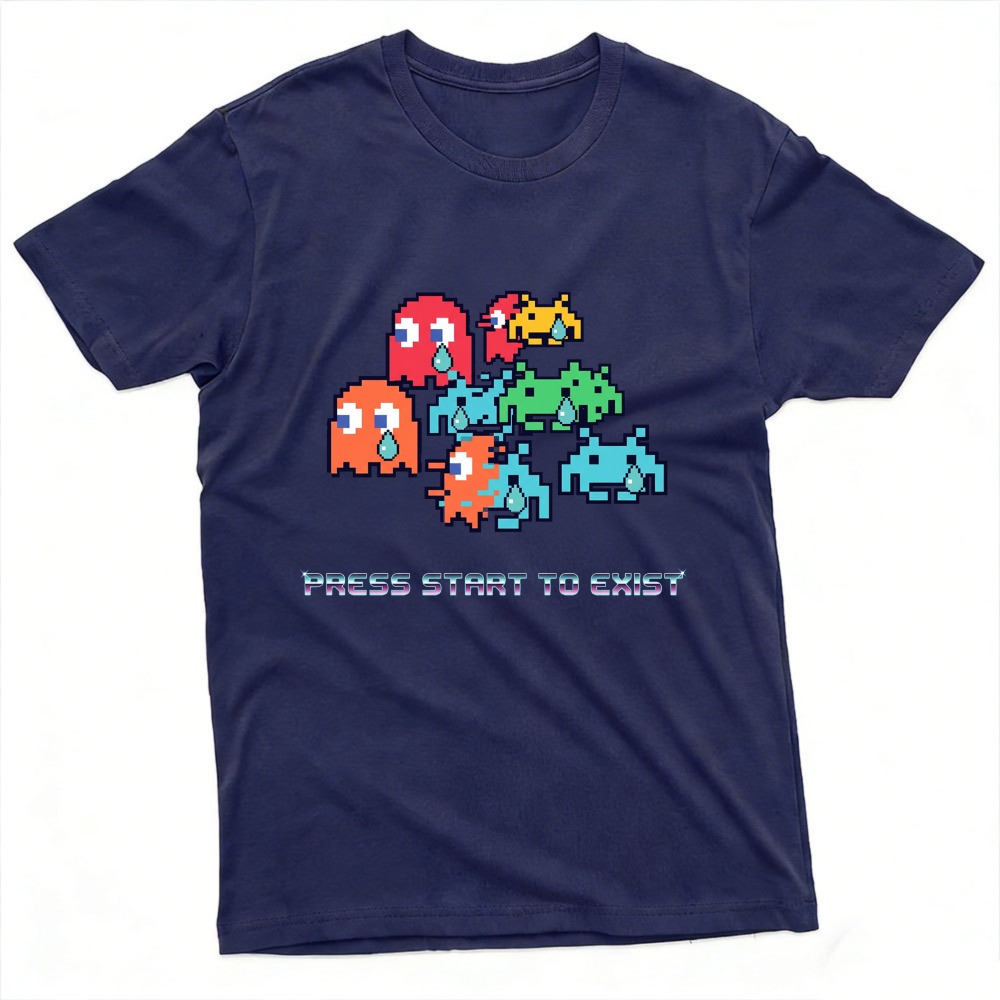 Press Start To Exist Funny Ret - đánh giá và giá Retro Gaming Meme