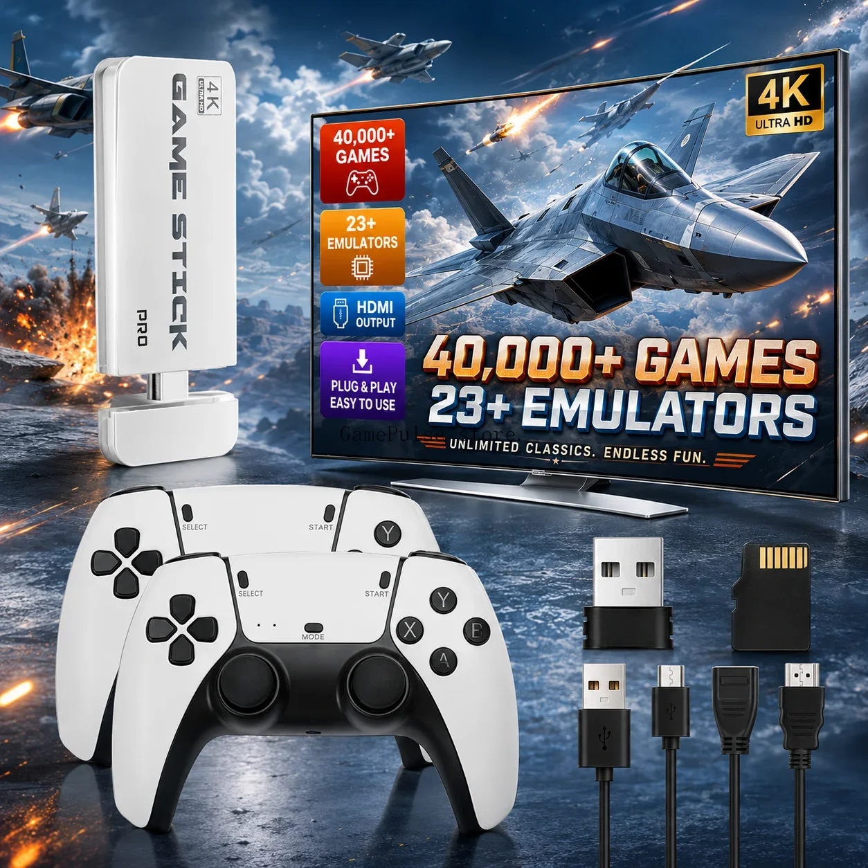 GamePulse M15 Ultra Game Stick - đánh giá và giá Retro Gaming Game Stick