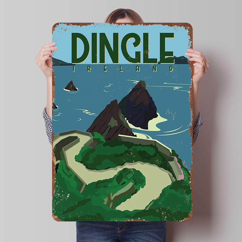 Dingle Ireland Travel Printed  - đánh giá và giá Retro Gaming Ireland