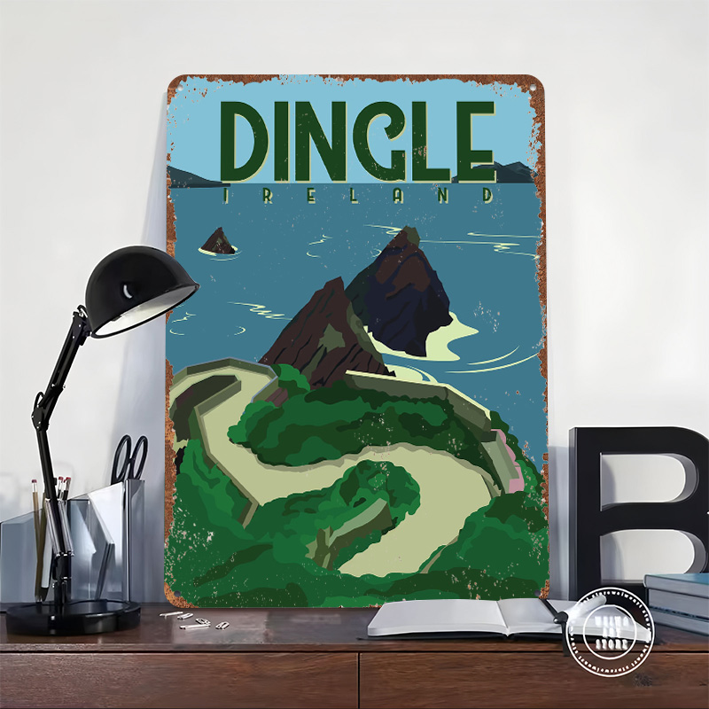 Dingle Ireland Travel Printed  - đánh giá và giá Retro Gaming Ireland