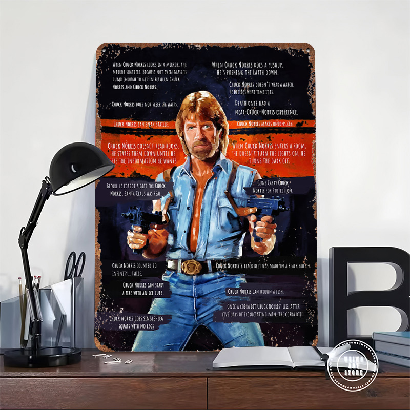 Chuck Norris Memes Metal Poste - đánh giá và giá Retro Gaming Meme