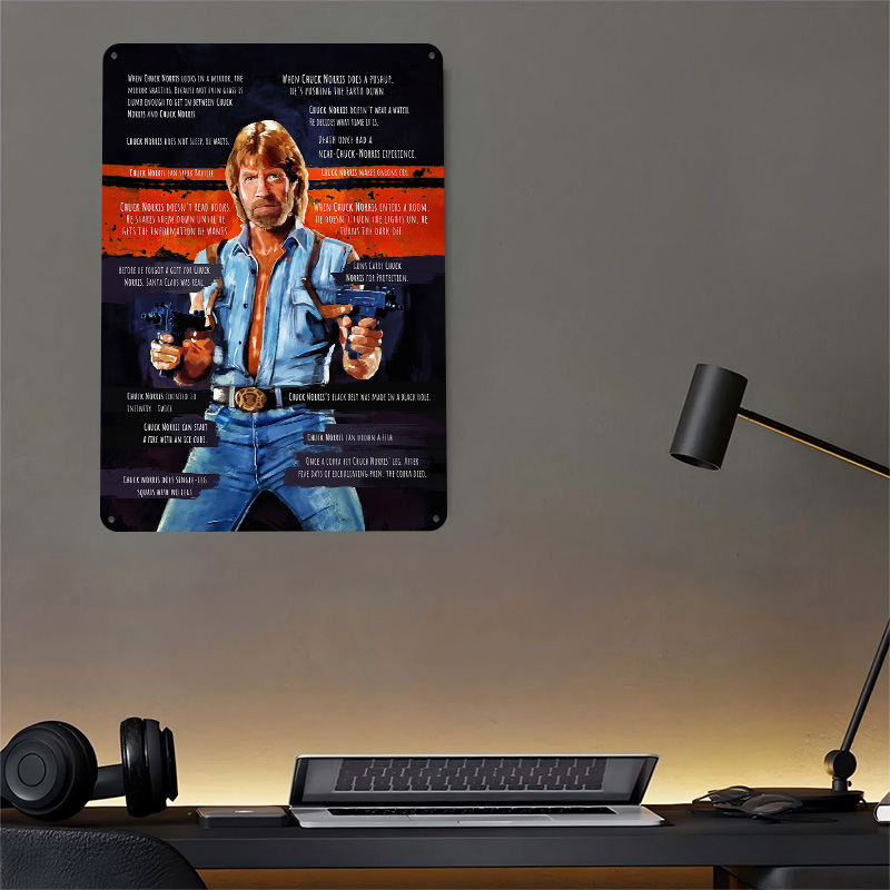 Chuck Norris Memes Metal Poste - đánh giá và giá Retro Gaming Meme