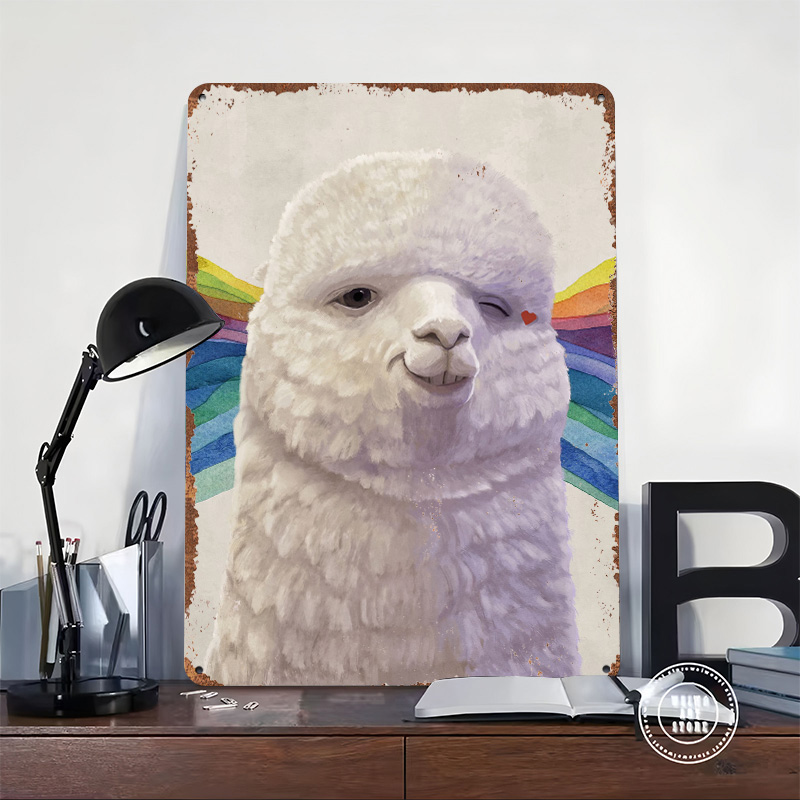 Winking Alpaca Meme Tinplate P - đánh giá và giá Retro Gaming Meme