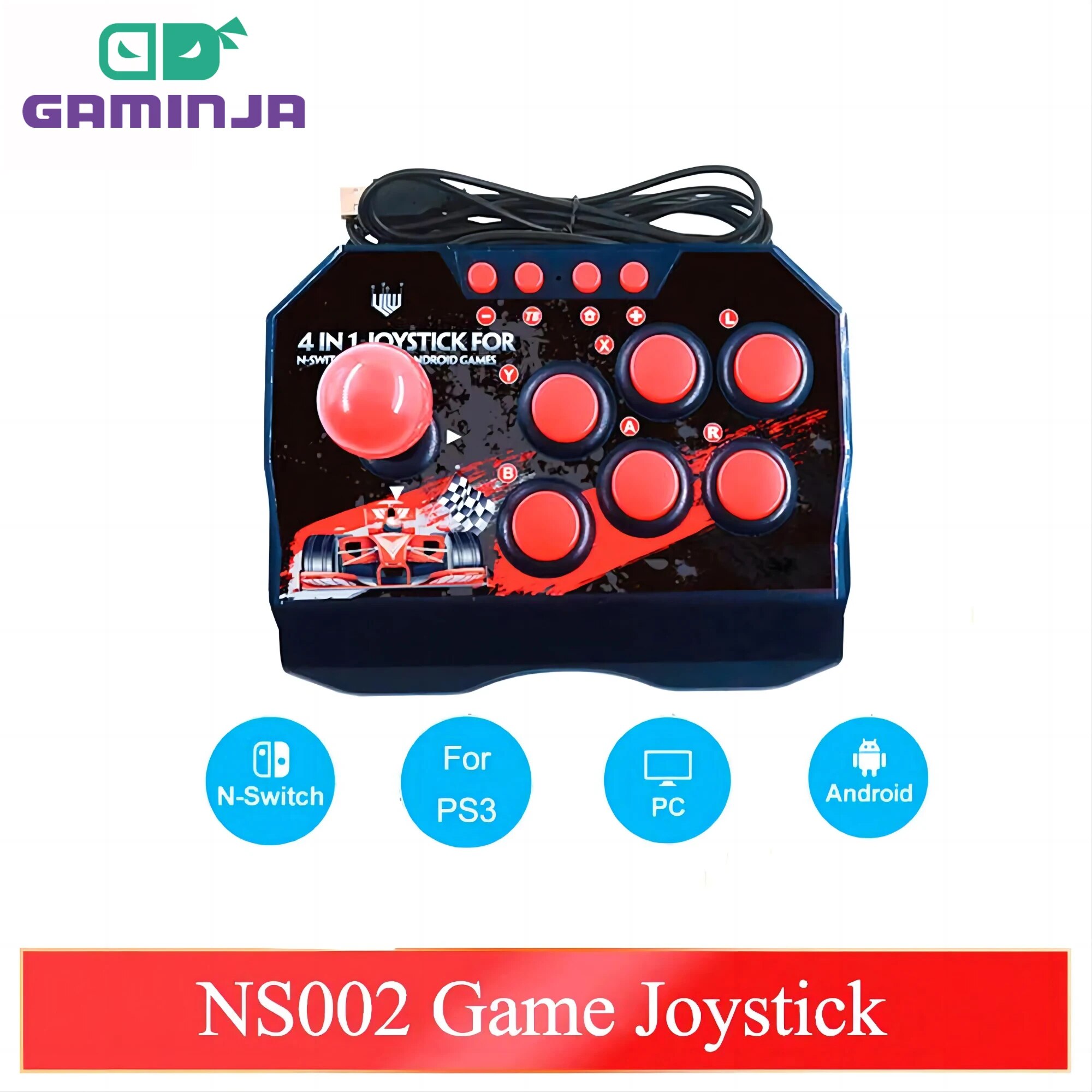 GAMINJA NS002 4 In 1 Retro Arc - đánh giá và giá Arcade Stick Joystick