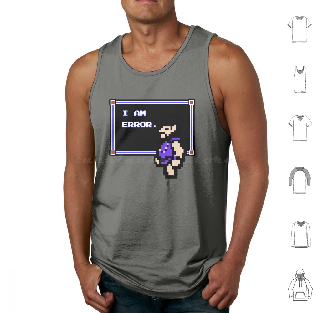 I Am Error Tank Tops Print Cot - đánh giá và giá Retro Gaming Meme