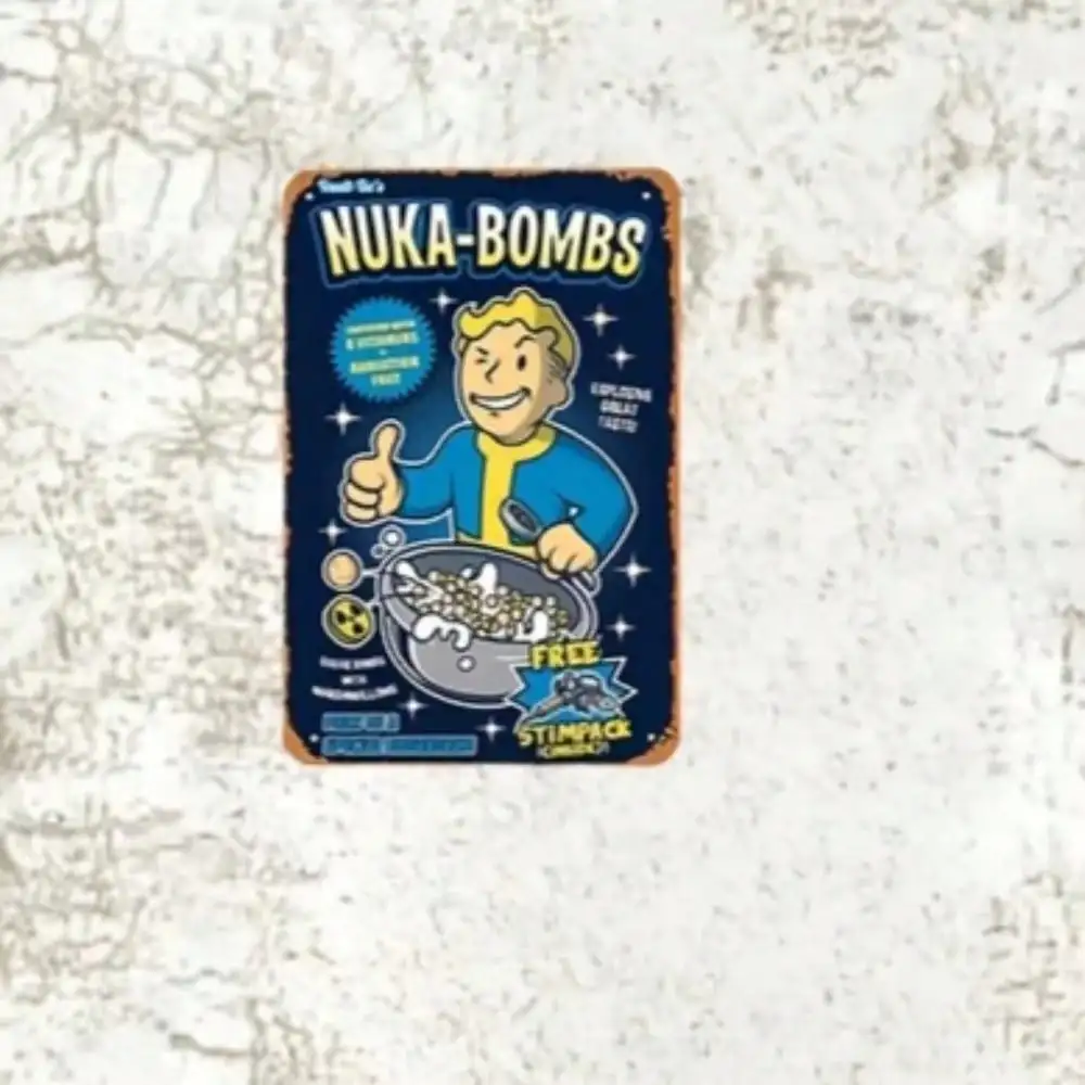 Vault-Tec Nuka-Bombs Metal Wal - đánh giá và giá Retro Gaming Vault