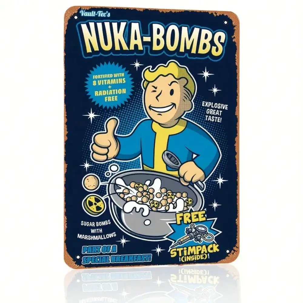 Vault-Tec Nuka-Bombs Metal Wal - đánh giá và giá Retro Gaming Vault