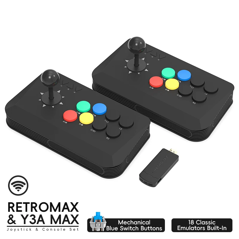 Wireless Y3A Max Arcade Stick  - đánh giá và giá Retro Gaming Game Stick