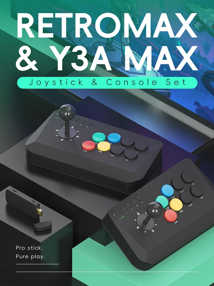 Wireless Y3A Max Arcade Stick  - đánh giá và giá Retro Gaming Game Stick